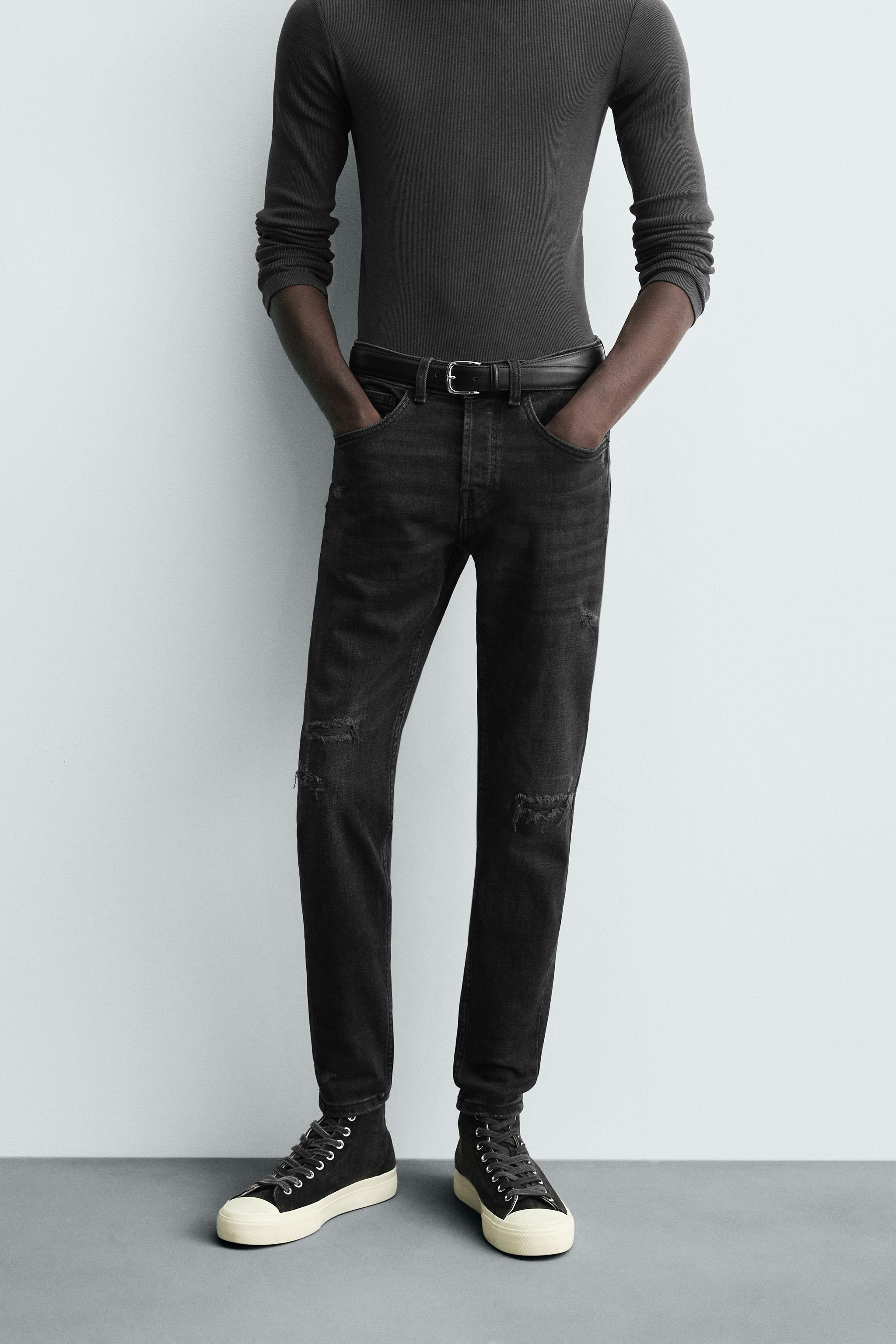 RIPPED SKINNY FIT JEANS