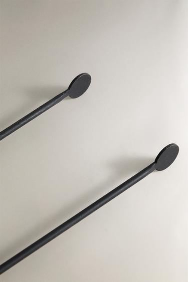 IRON FIREPLACE TONGS - Black by Zara - Image 2