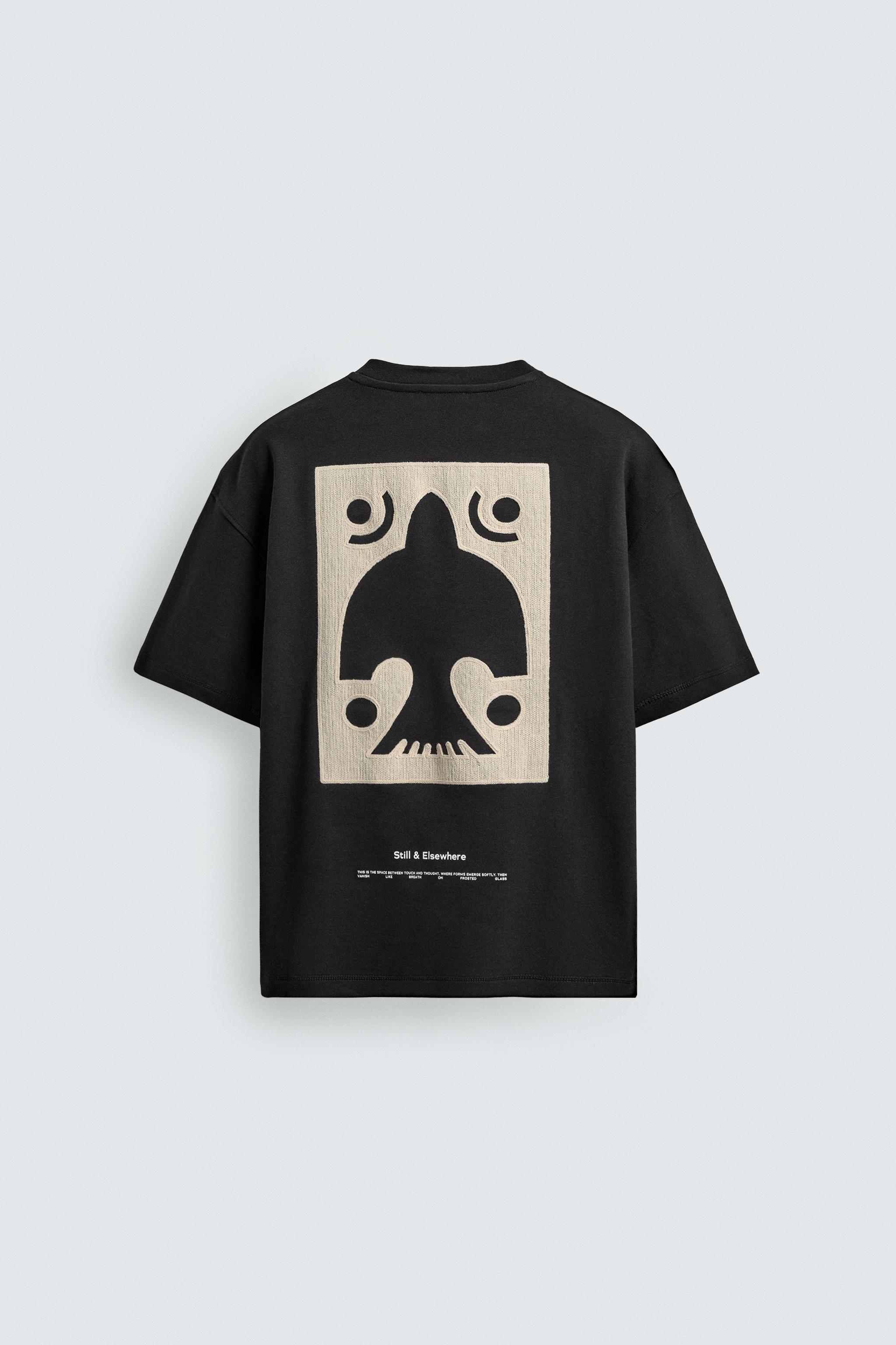 EMBROIDERED INTERLOCK SWEATSHIRT - Black | ZARA United States