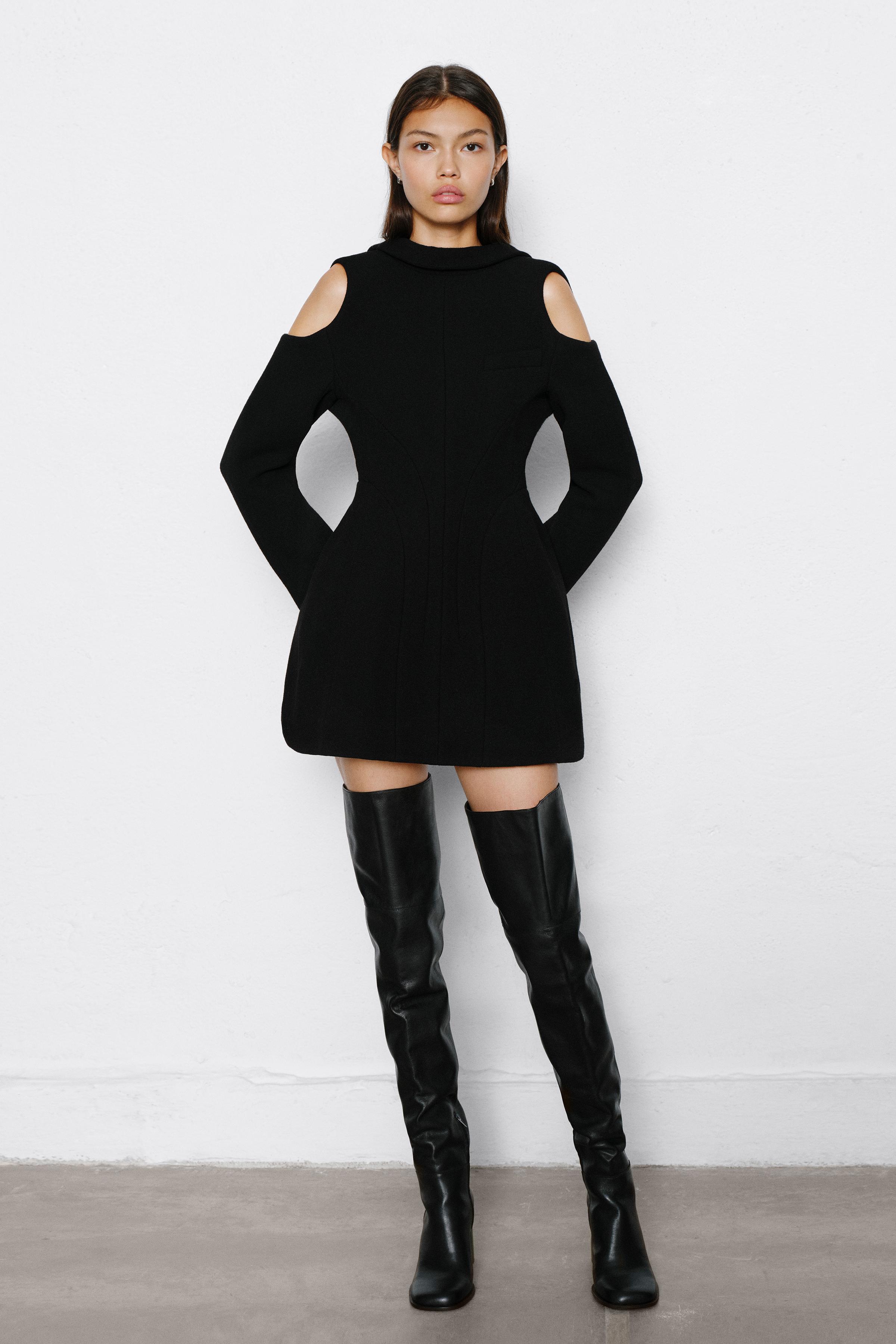 Zara boots over the hot sale knee