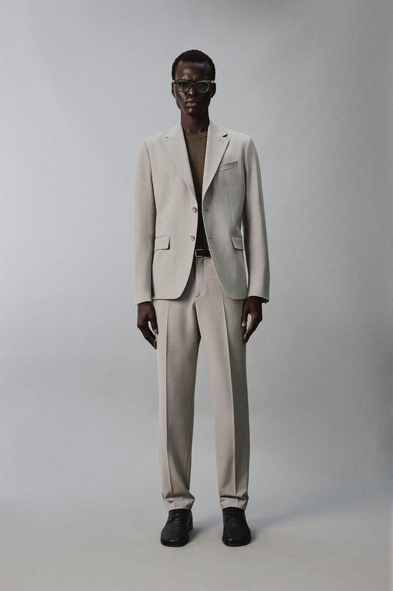REGULAR FIT TEXTURED SUIT PANTS from Zara - $79.90