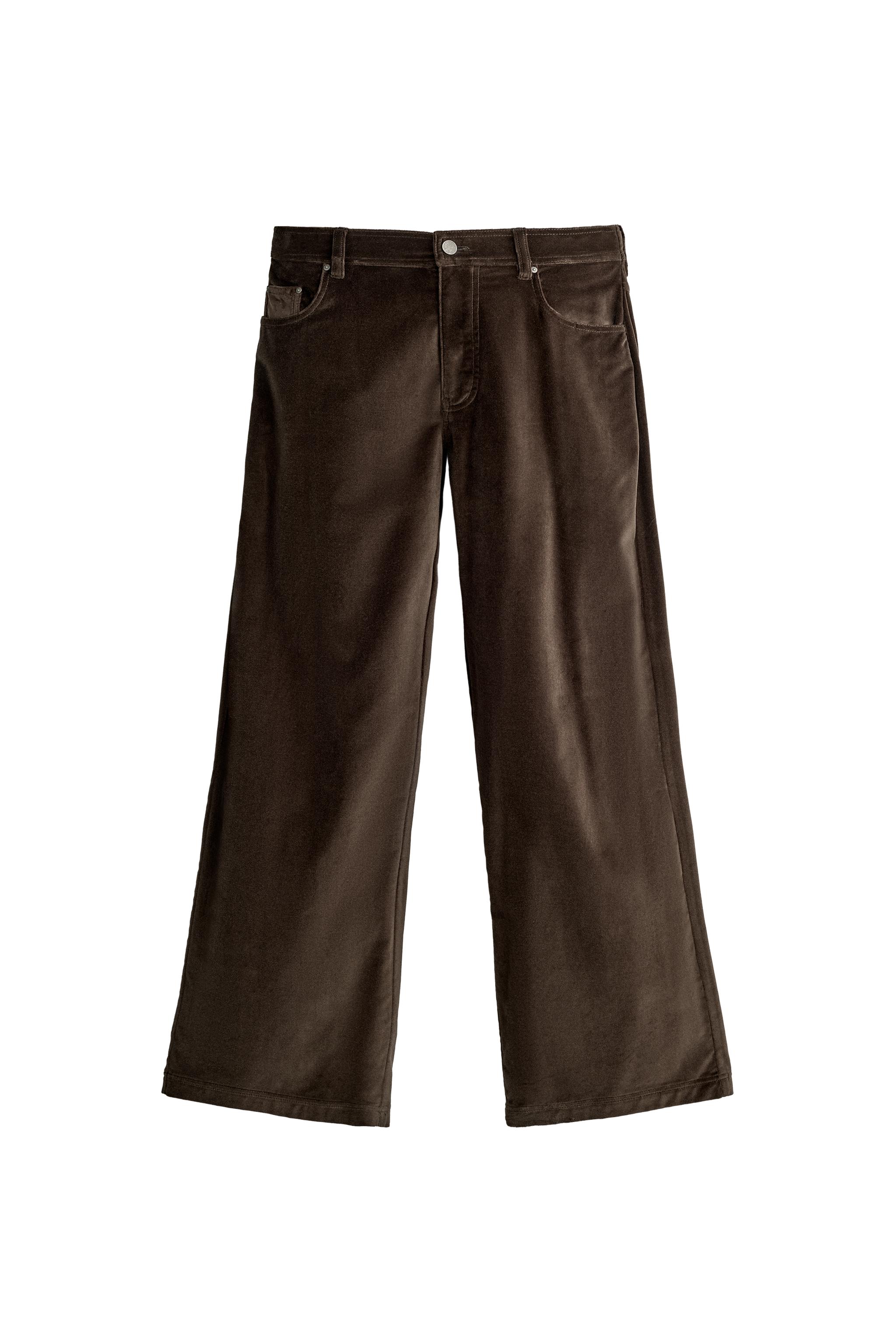 PANTALÓN STRAIGHT RELAXED FIT TERCIOPELO