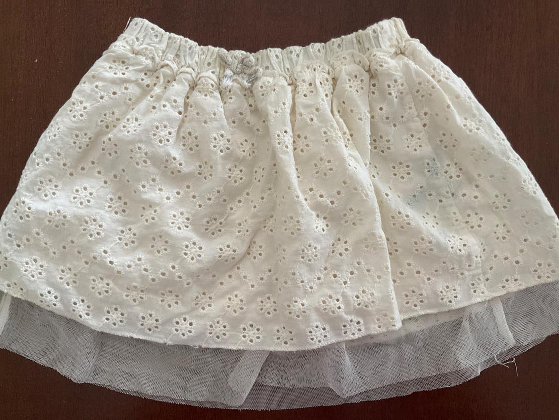 EMBROIDERED SKIRT WITH TULLE - Image 2