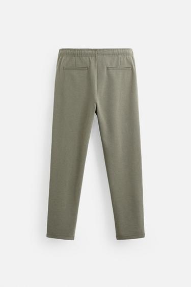 PANTALON AVEC TAILLE STYLE JOGGING CONFORT - Kaki clair de Zara - Image 6