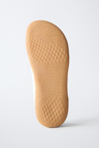 LEATHER BAREFOOT SNEAKERS - White by Zara - Image 5