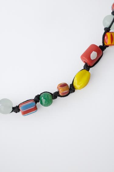 COLLIER FANTAISIE EN CORDE - Multicolore de Zara - Image 1