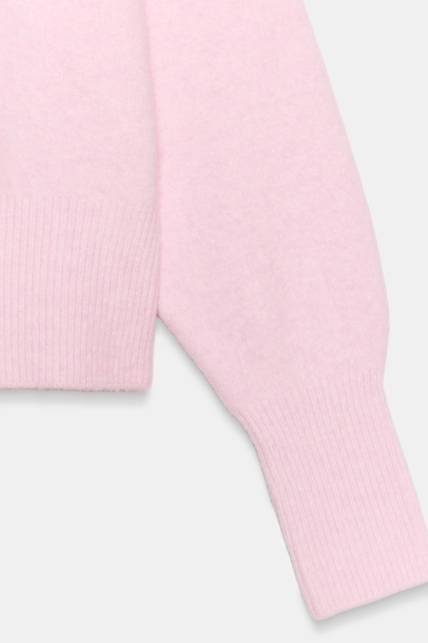 Женский свитер Zara Soft-Knit Jumper, цвет: Розовый — фото 8
