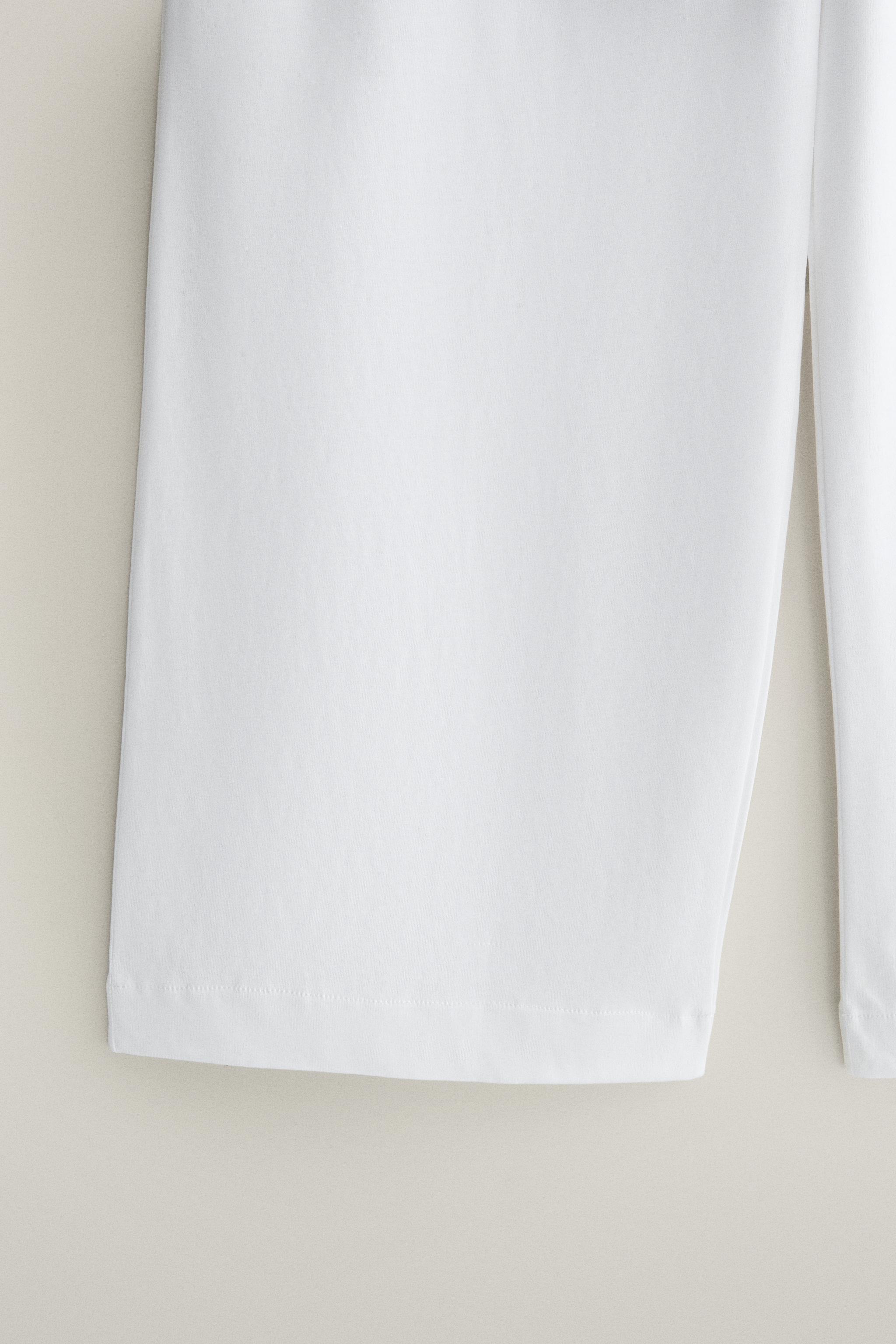 WIDE-LEG COTTON TROUSERS