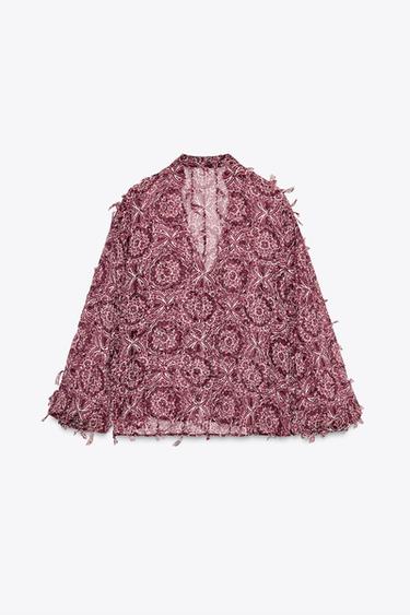 FRINGED PRINTED SHIRT - Multicoloured by Zara - Image 5