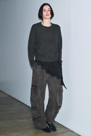 100% CASHMERE JUMPER - Anthracite grey by Zara