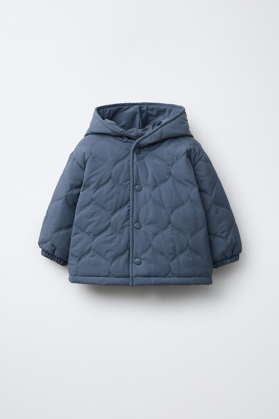 CAZADORA ACOLCHADA WATER REPELLENT - Azul de Zara - Imagen 0