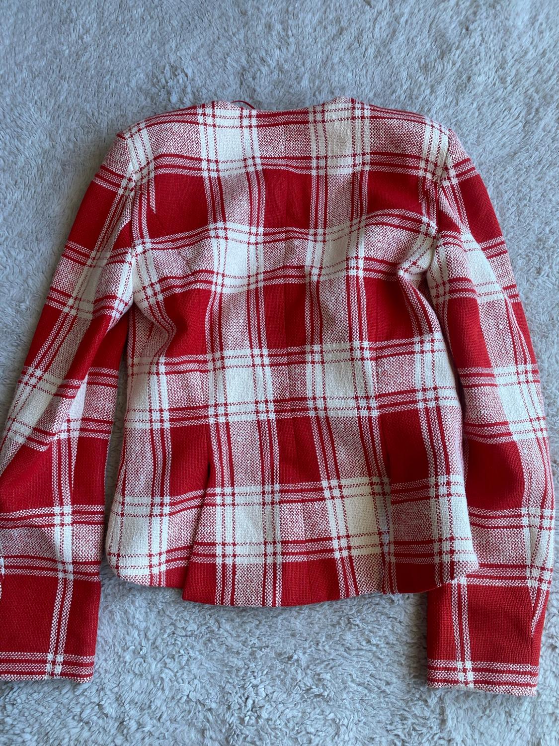 ZW COLLECTION FITTED CHECK JACKET - Image 5