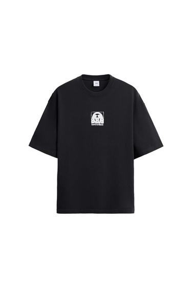 CONTRAST PRINTED T-SHIRT