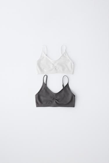 Zara 9-14 歲/ 兩件組無縫上衣 - 多色