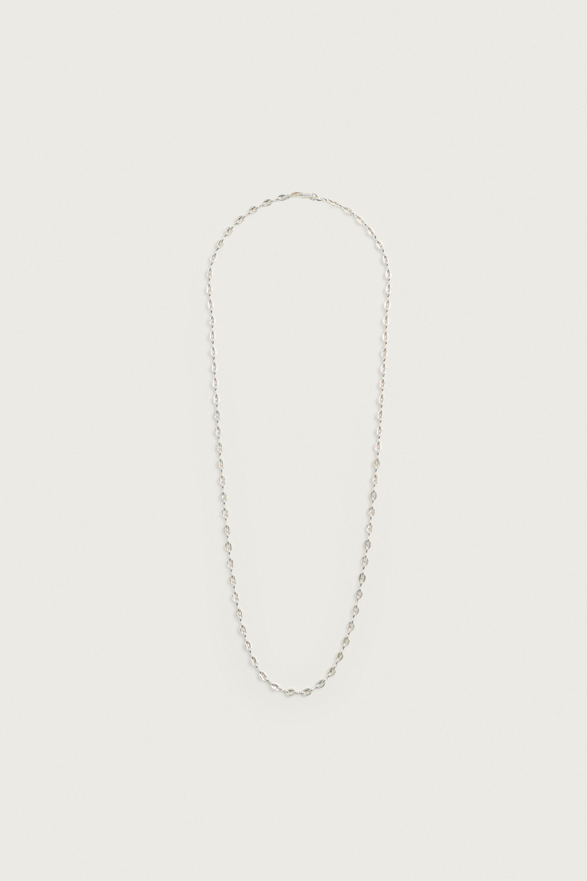 METALLIC LINK CHAIN — Silver
