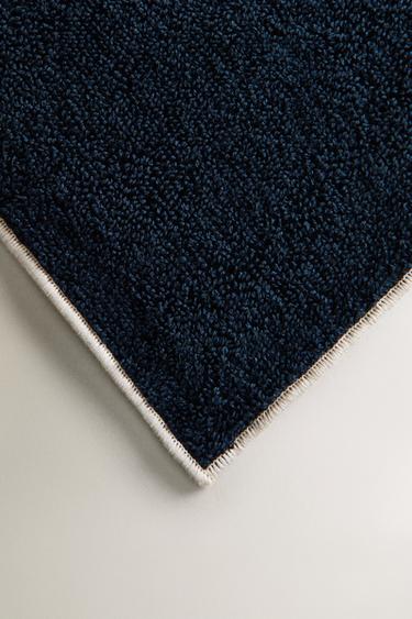 SERVIETTE DE BAIN COTON OVERLOCK - Bleu encre de Zara - Image 2