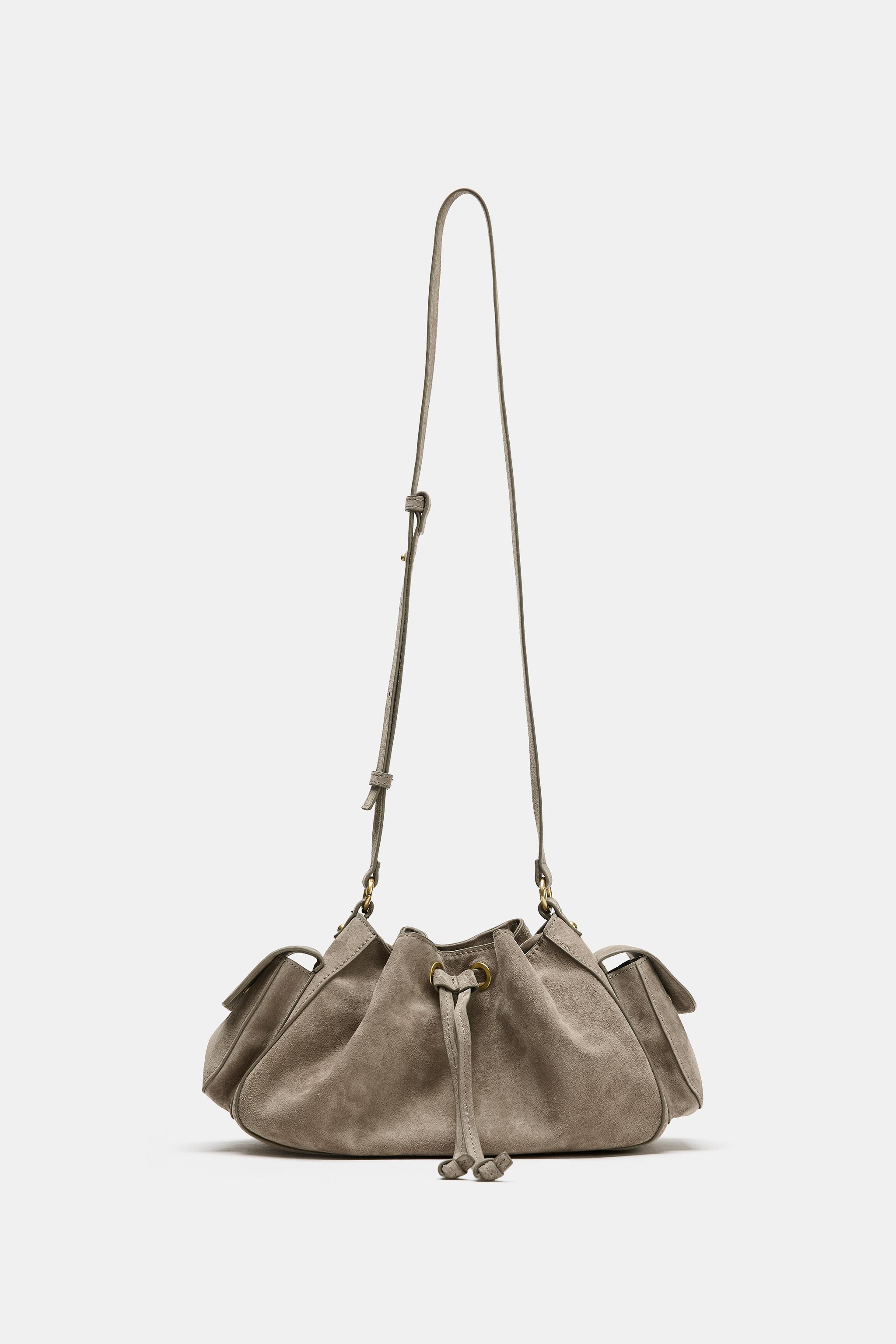 MINI LEATHER DRAWSTRING BAG