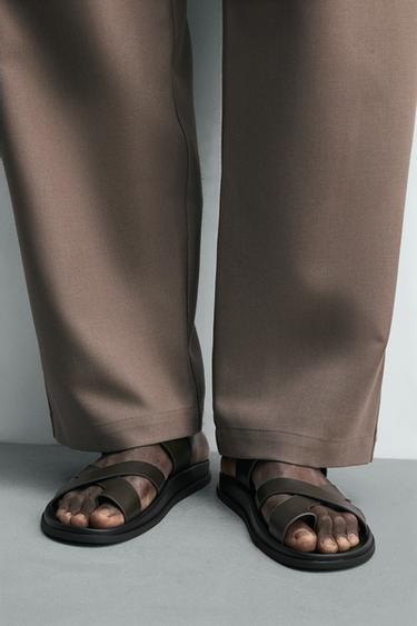 STRAPPY SANDALS - Sea green by Zara - Image 2