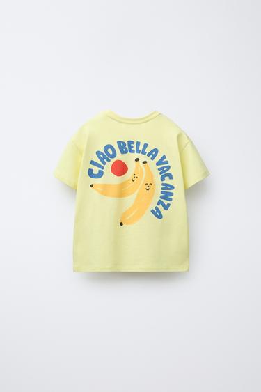 2-6 YEARS/ BANANA T-SHIRT AND BERMUDA PYJAMAS - Yellow by Zara - Image 2