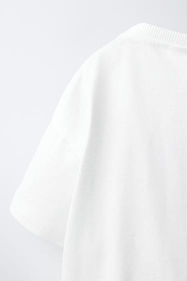 T-SHIRT À IMPRIMÉ TROPICAL - Blanc de Zara - Image 3