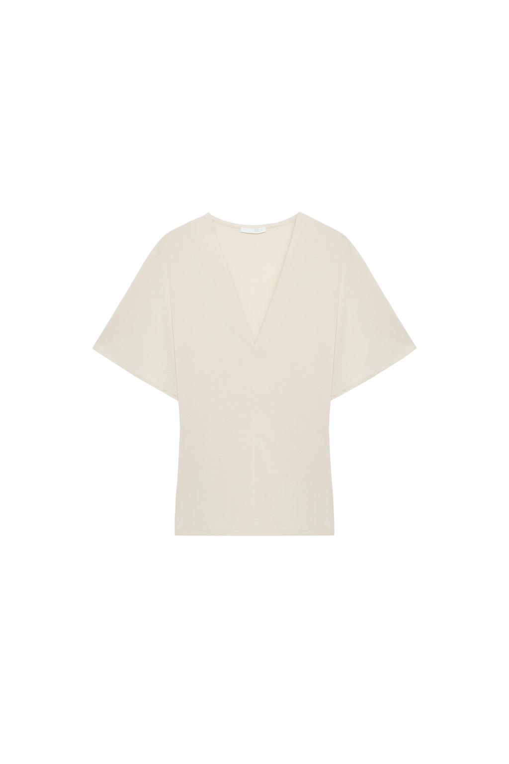 FLOWY V-NECK TOP - image 3