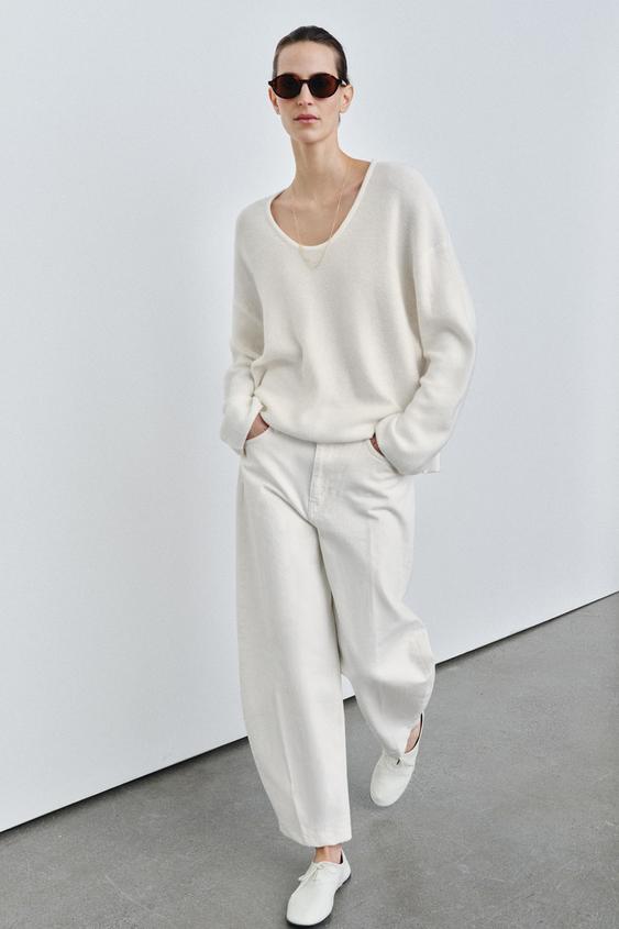 ZW COLLECTION BARREL HIGH WAIST JEANS