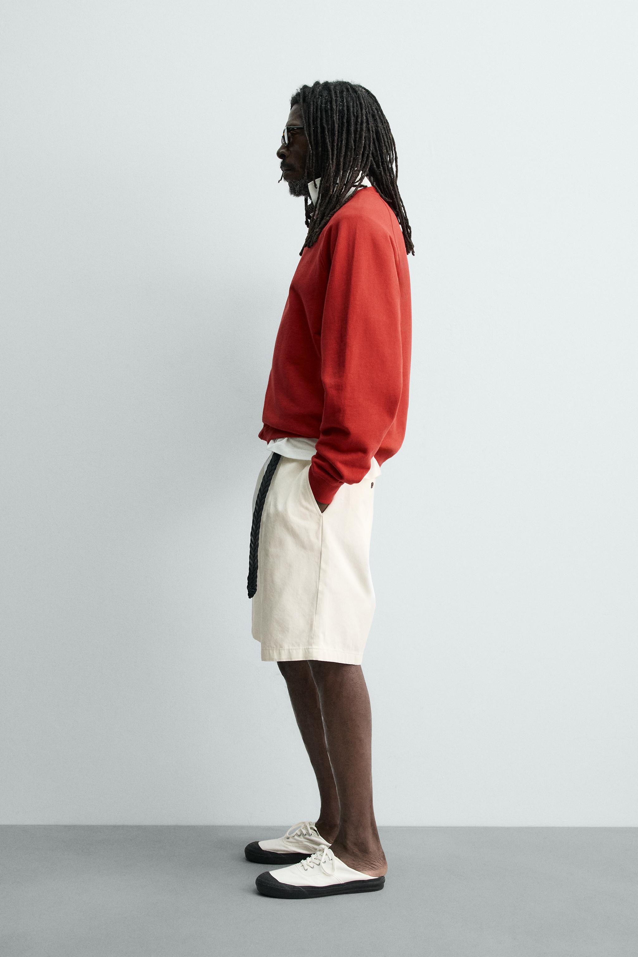 BERMUDA COUPE DÉCONTRACTÉE PLIS AARON LEVINE X ZARA