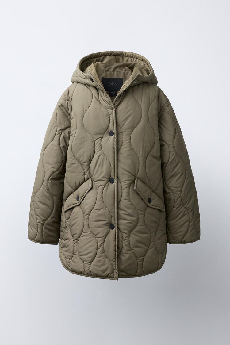 Chaqueta acolchada con capucha repelente al agua 3