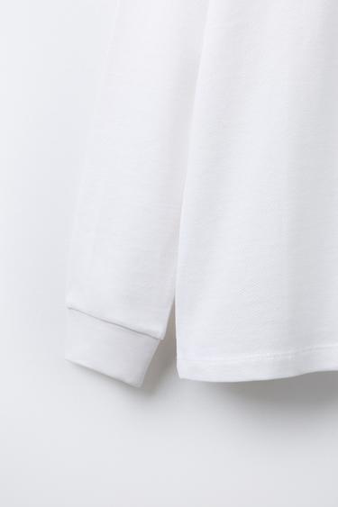 POLO BASIQUE EN PIQUÉ - Blanc de Zara - Image 3