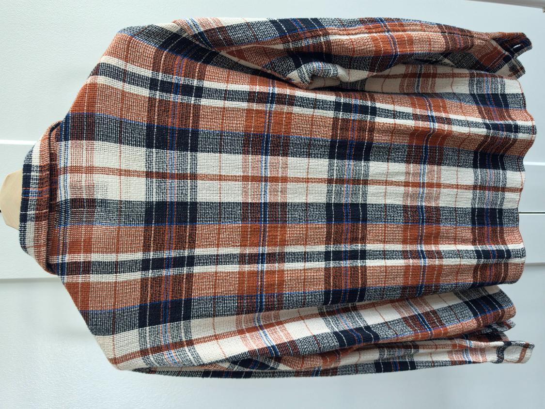 TEXTURED PLAID OVERSHIRT - Image 3