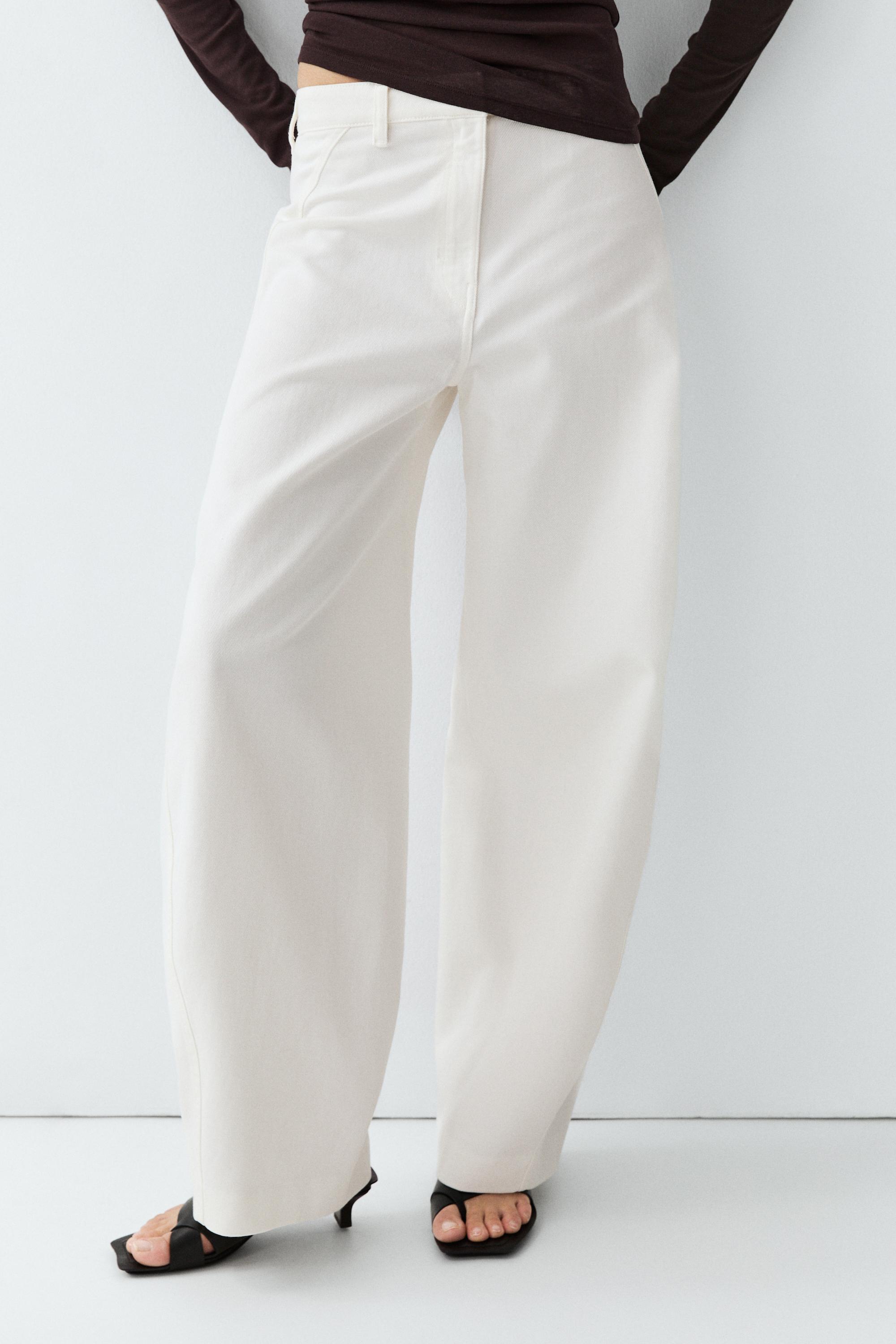 100% Cotton barrel fit pants