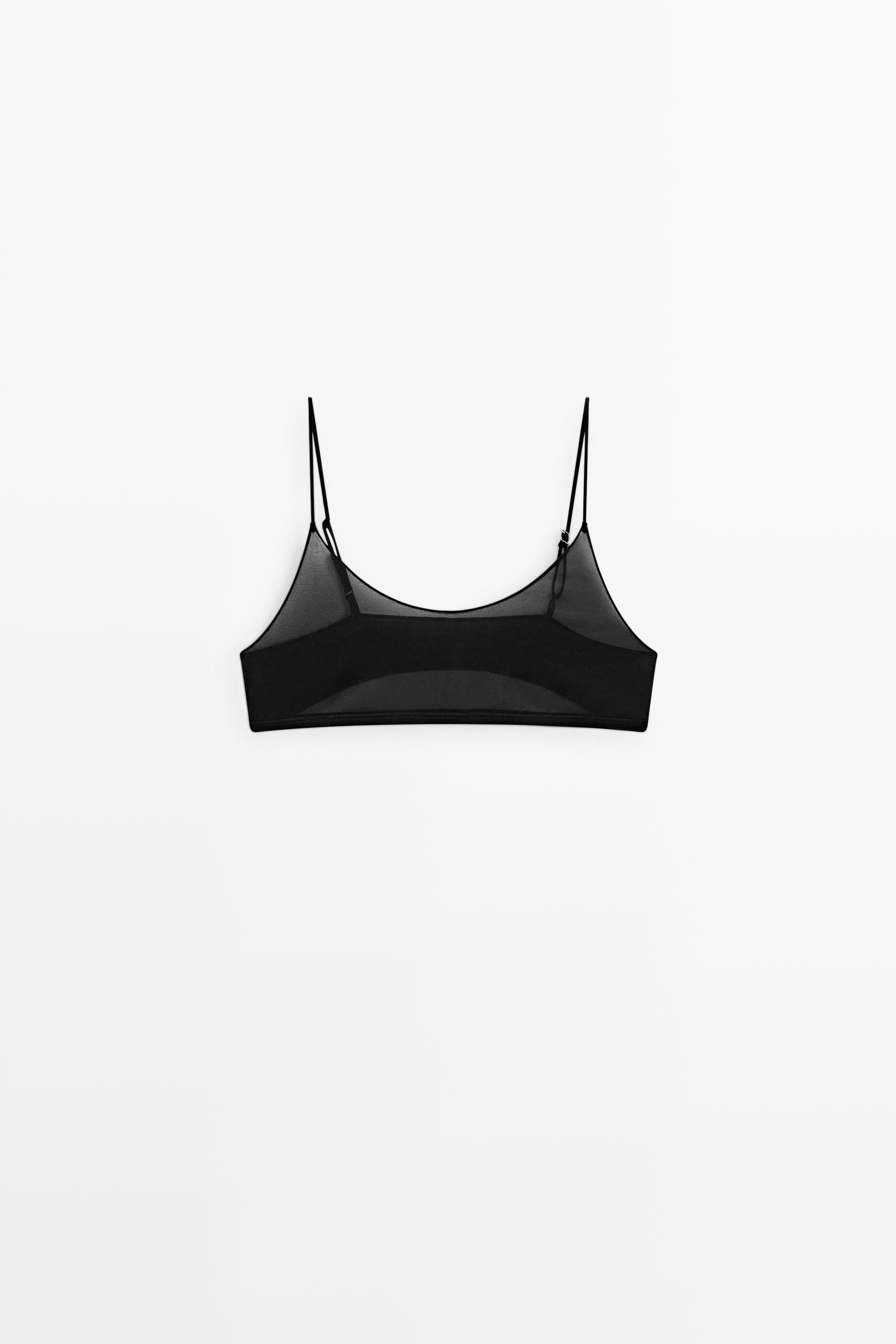 Semi-sheer top with metallic detail