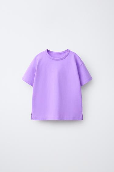 PLAIN T-SHIRT - Mauve by Zara