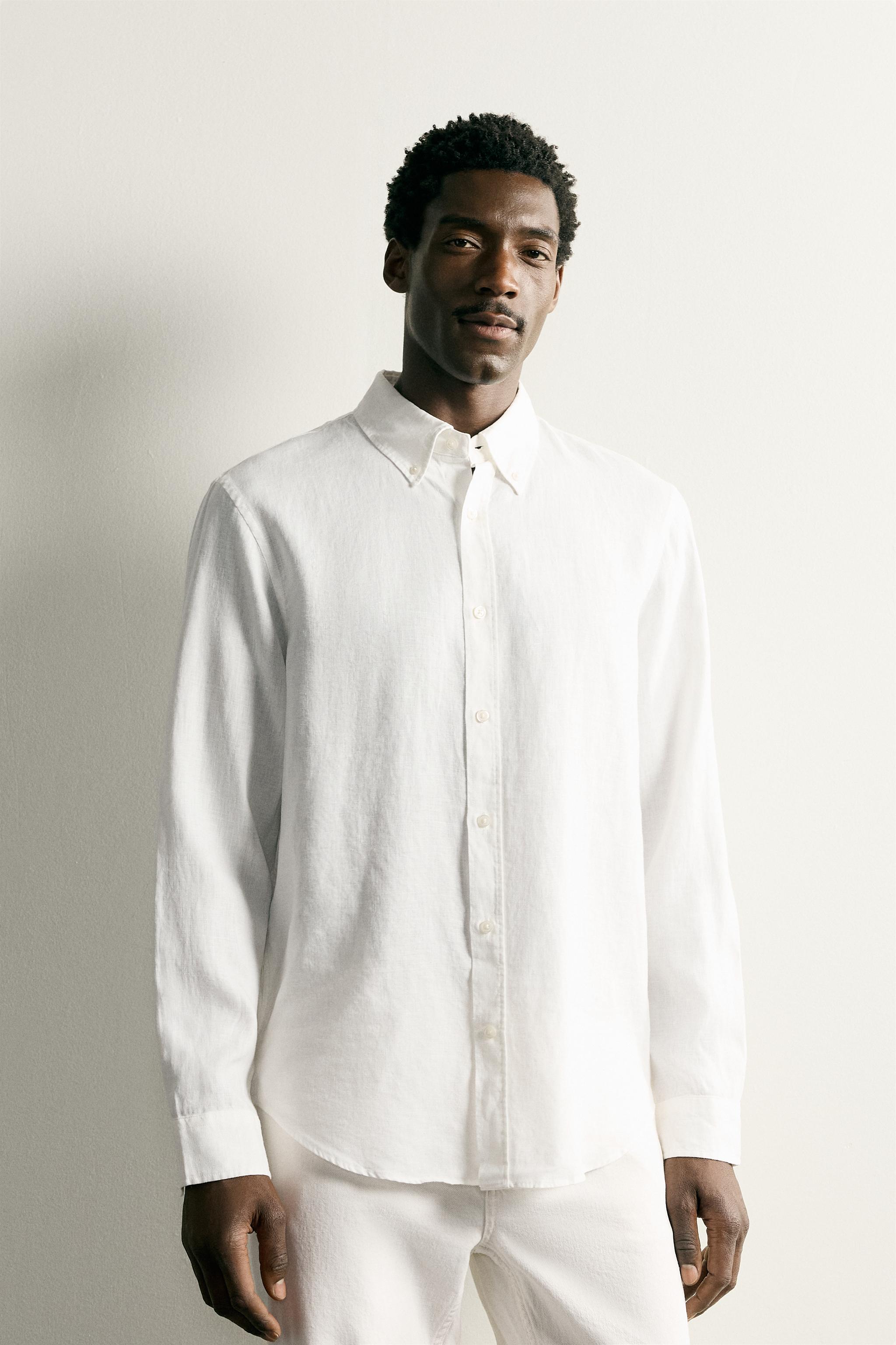 100% LINEN REGULAR FIT SHIRT - thumbnail 8