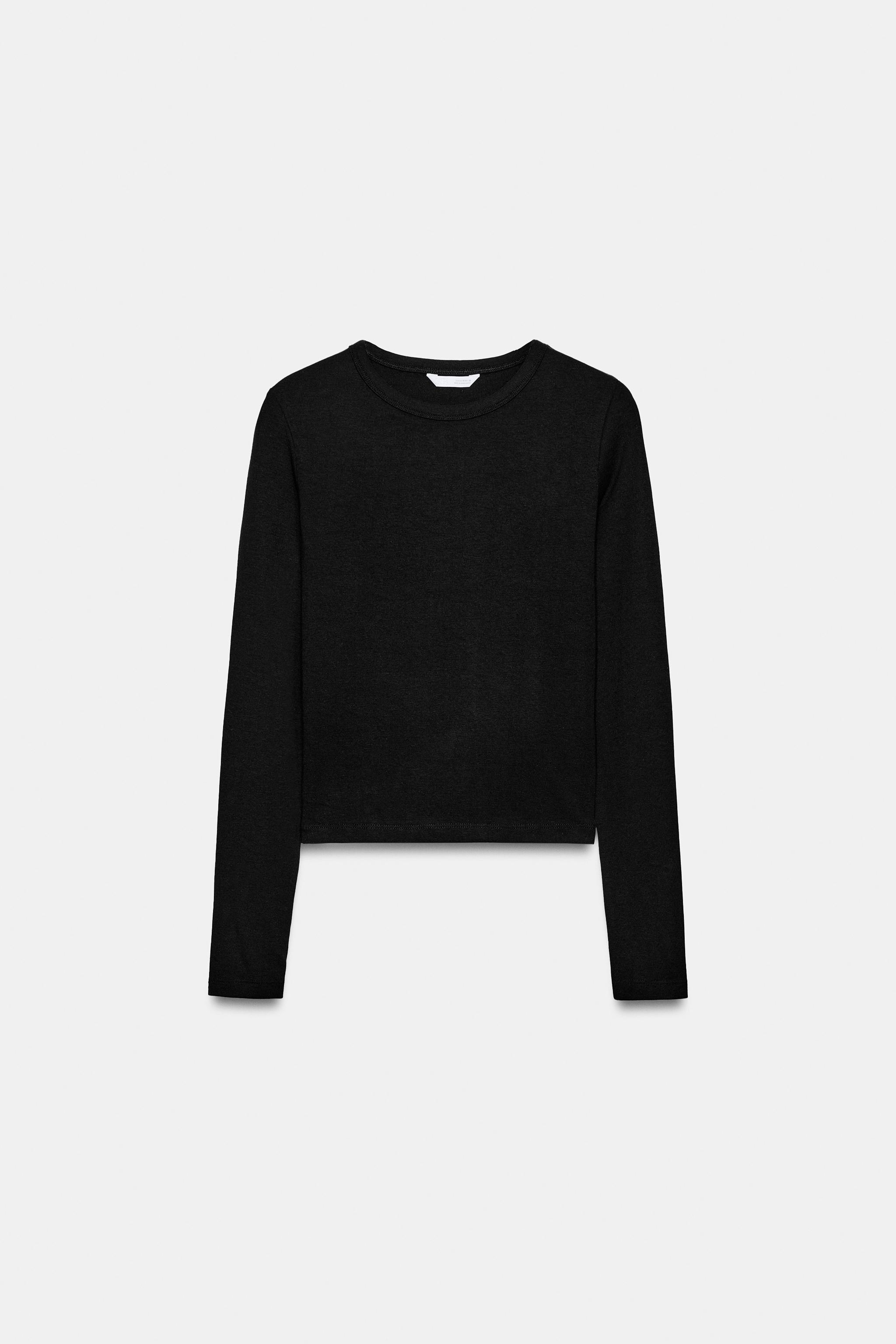 LONG SLEEVE COTTON T-SHIRT