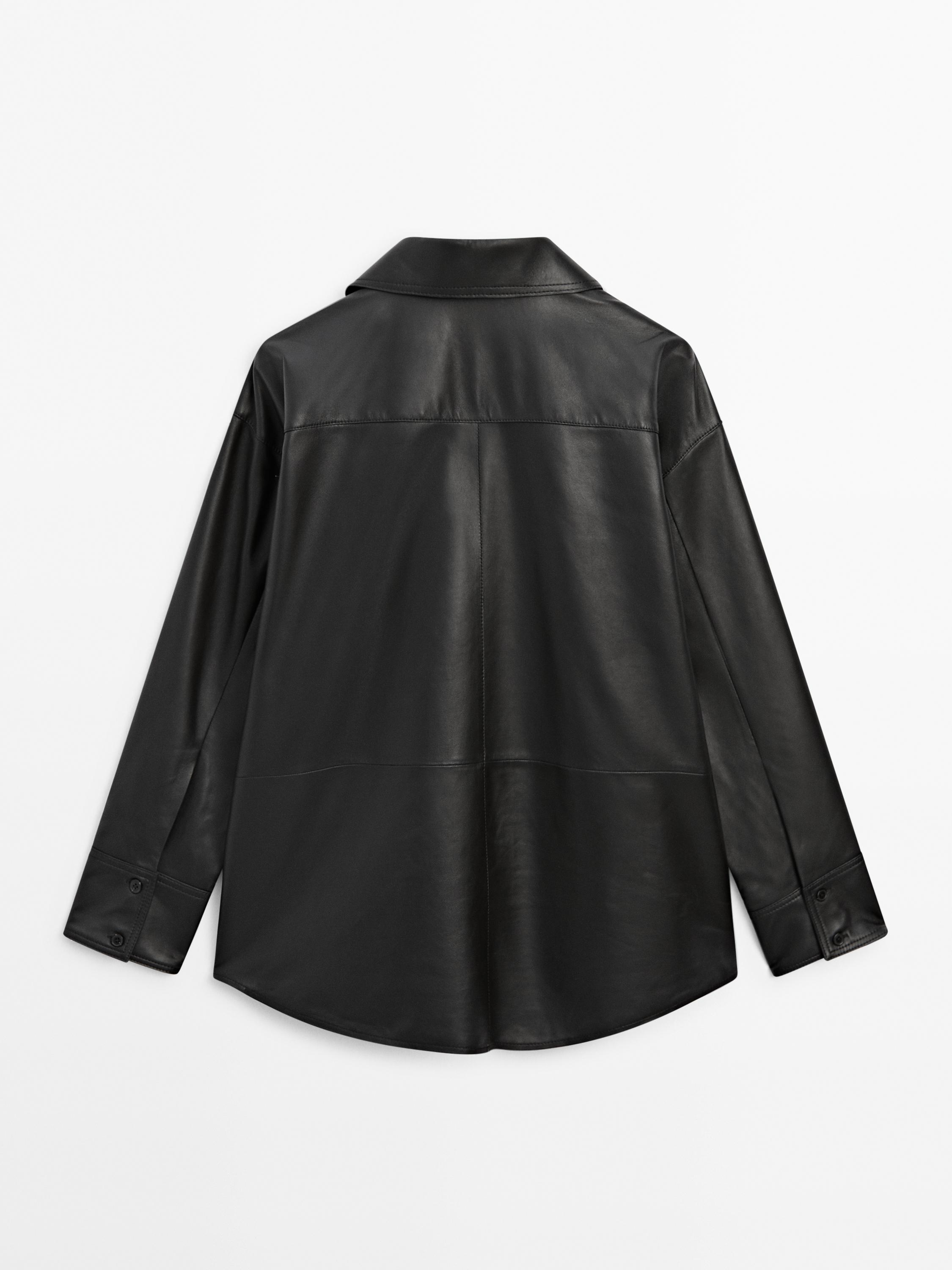 Chemise en cuir femme zara sale