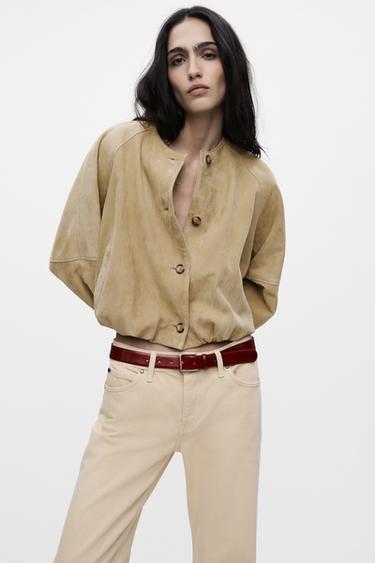 JEAN ZW COLLECTION BOOTCUT LONGUEUR STANDARD TAILLE BASSE - Écru de Zara