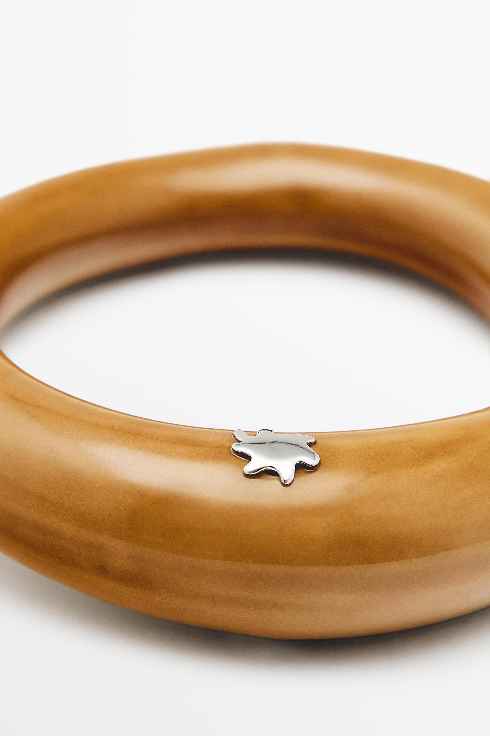 Bracelet tubulaire céramique étoile