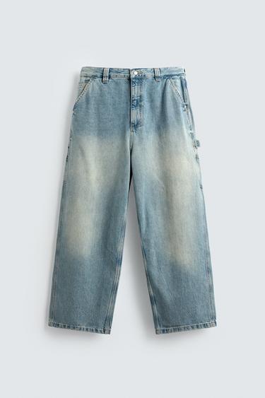 WIDE BAGGY FIT JEANS - Light blue by Zara