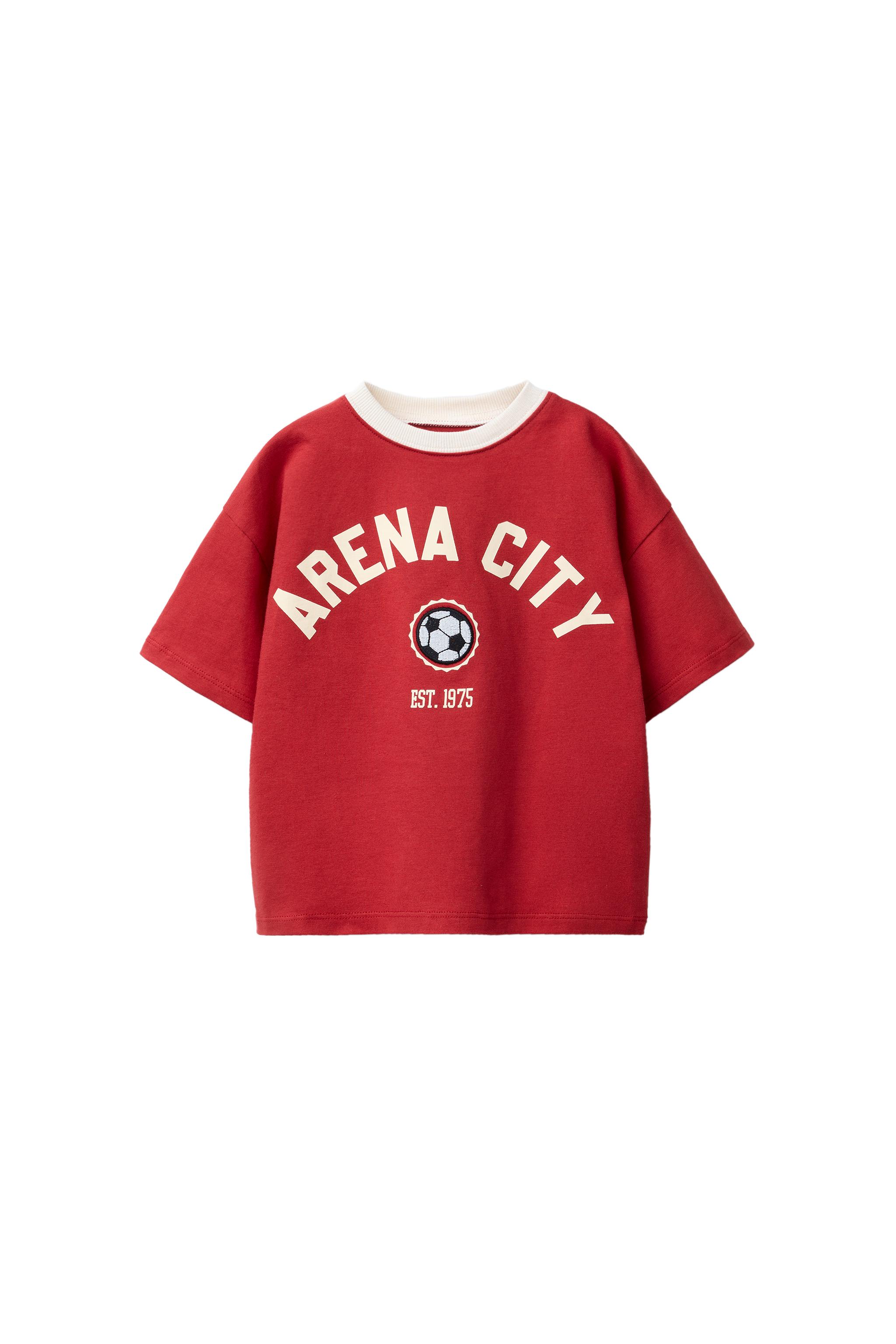 ★ドイツ発*ZARA*新作*SLOGAN プリントTシャツ/RED★ ☆ドイツ発*ZARA*新作*SLOGAN プリントTシャツ/RED☆ (ZARA/T