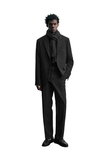 BLAZER DE COSTUME 100% LAINE - Noir de Zara