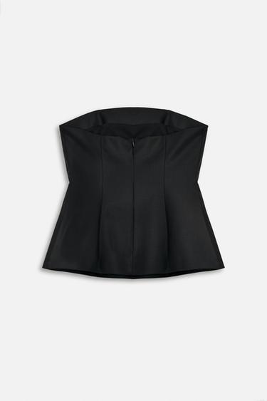 STRAPLESS TOP 50TH ANNIVERSARY - Black by Zara - Image 2