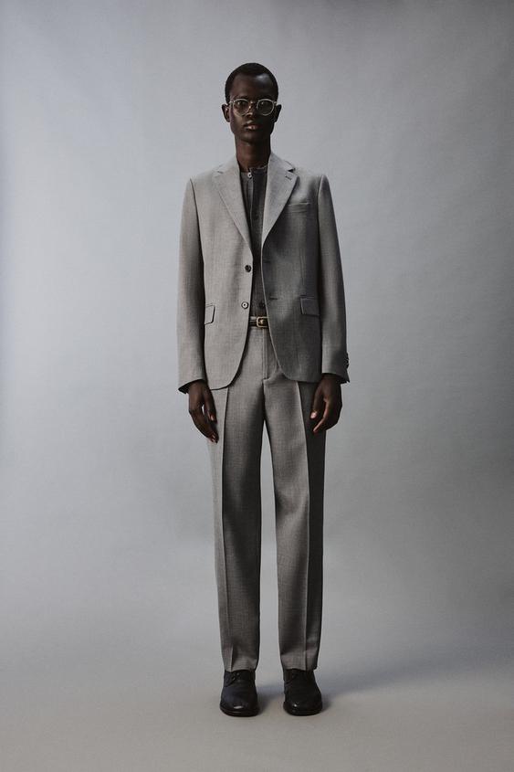 SLIM FIT STRUCTURED SUIT PANTS from Zara - $79.90