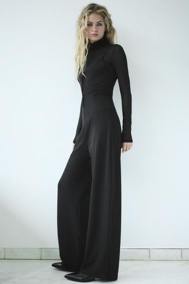 ДЪЛЪГ ГАЩЕРИЗОН С ПРЕЗРАМКИ - Черен от Zara