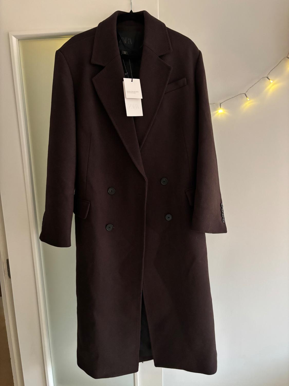 ZW COLLECTION OVERSIZE DOUBLE-BREASTED COAT WITH WOOL - Image 2