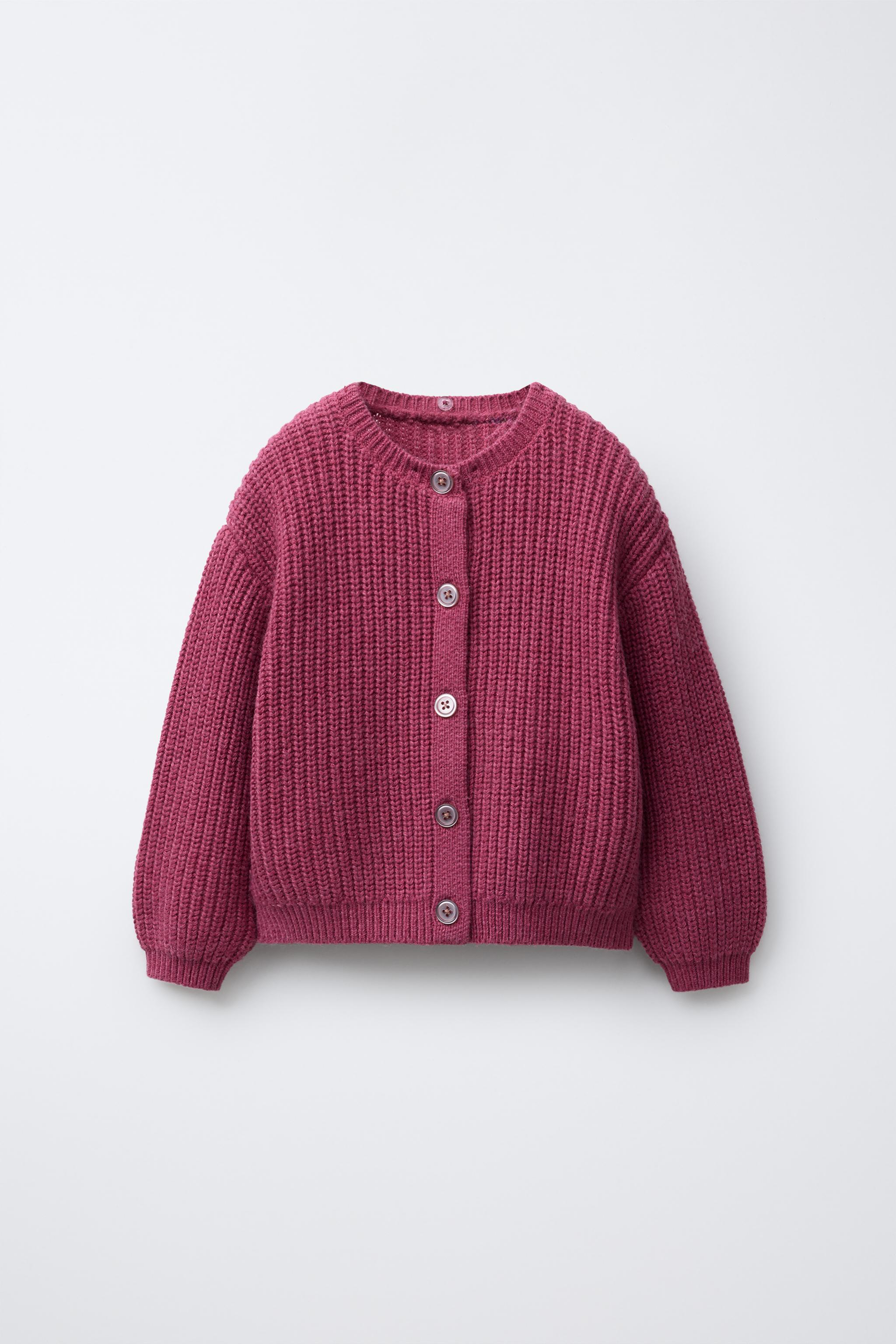 EMBROIDERED COLLAR KNIT CARDIGAN