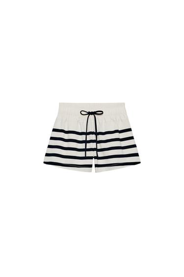Zara STRIPED SHORTS - striped
