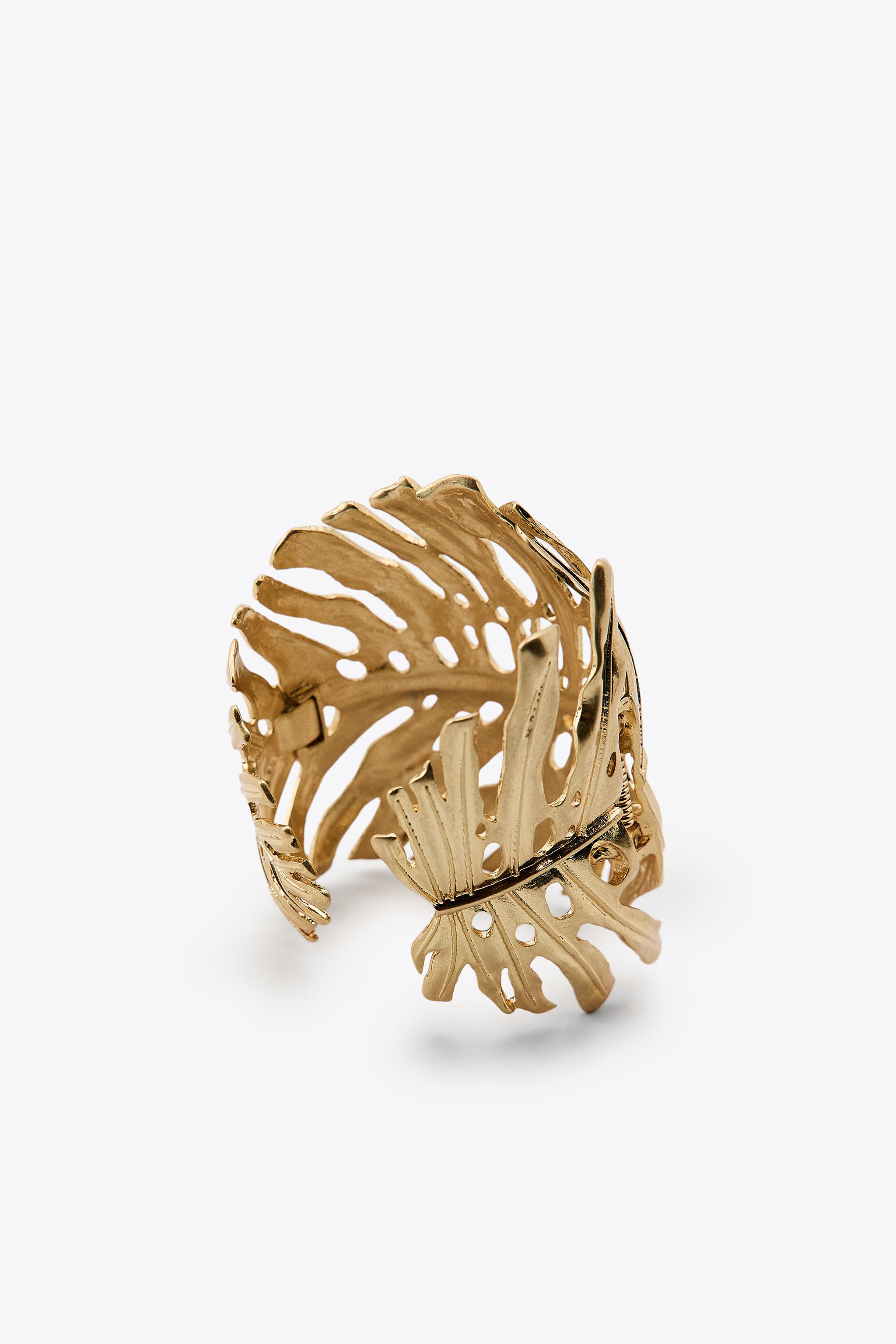 BRACELET MANCHETTE FEUILLE