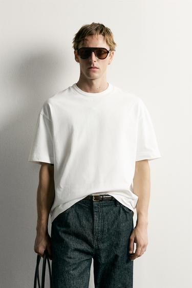 FLORAL LETTERING RELAXED FIT T-SHIRT - White by Zara