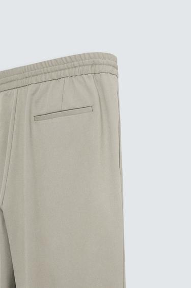 PANTALON AVEC TAILLE STYLE JOGGING CONFORT - Vert pomme de Zara - Image 8